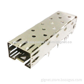 SFP Connector, 1 x 1 Shell Solder Type, 180N Module Retention